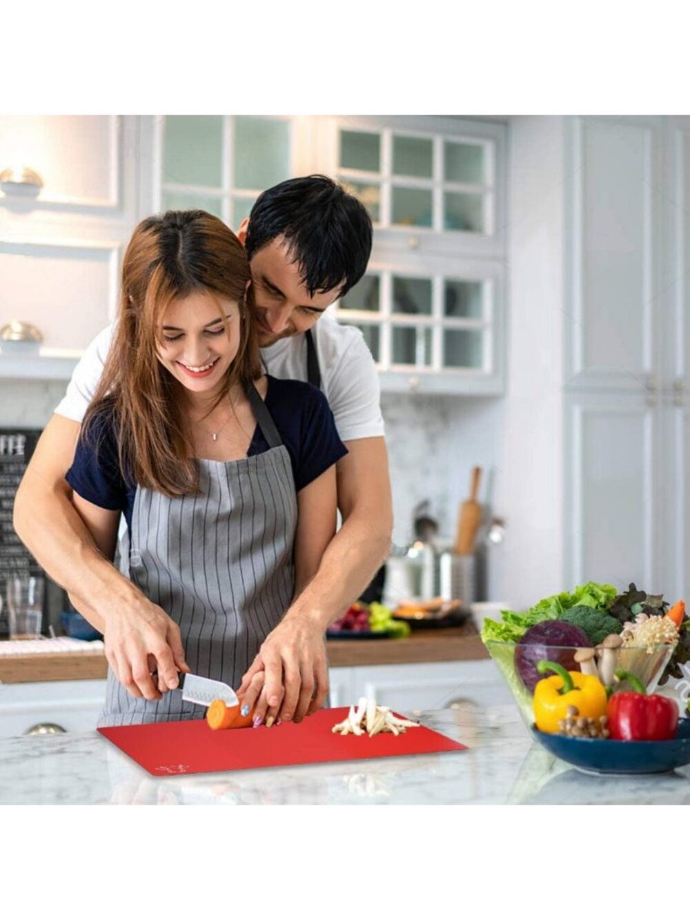 Flexible Plastic Cutting Board Mats Set of 7 - BPA-Free, Non-Porous, Anti-Skid - Picture 7 of 7